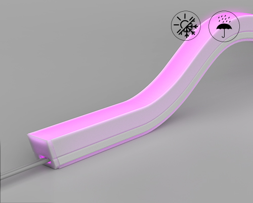 lerwliop ABS Flexibles LED Auto RGB Schild, flexible LED